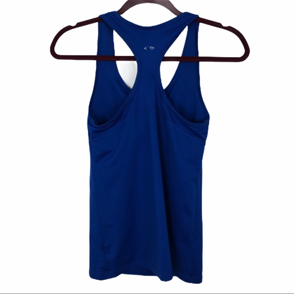 CHAMPION Women's Racerback Top Blue Sz M